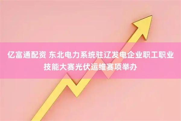 亿富通配资 东北电力系统驻辽发电企业职工职业技能大赛光伏运维赛项举办